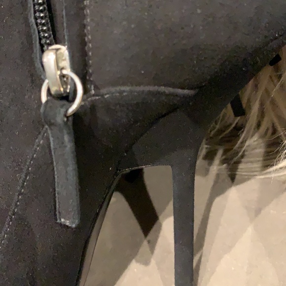 Giuseppe Zanotti Black Suede Fringe Mid Calf Boots - Picture 11 of 12